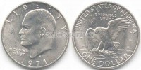 монета США 1 доллар 1971 год Эйзенхауер