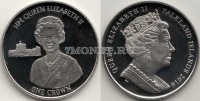 монета Фолклендские острова 1 крона 2016 год 90-летие Королевы Елизаветы II