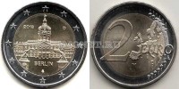 монета Германия 2 евро 2018 год Берлин, мон. двор A