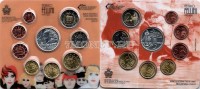 Сан Марино набор из 9-ти монет 2013 год 20 лет со смерти Федерико Феллини, буклет