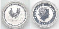 монета Австралия 50 центов 2005 год петуха PROOF