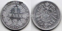 монета Германия 1 марка 1878A год Вильгельм I