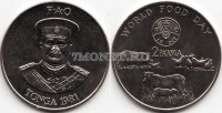 монета Тонга 2 паанга 1981 год FAO
