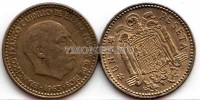 монета Испания 1 песета 1963 год