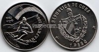 монета Куба 1 песо 1983 год олимпиада в Сараево - горнолыжный спорт