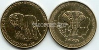 монета Нигер 3000 франков КФА (2 африка) 2003 год Лев