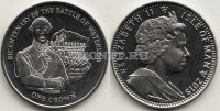 монета Остров Мэн 1 крона 2015 год 200-летие Битвы при Ватерлоо — Веллингтон