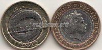 монета Великобритания 2 фунта 2013 год 150 лет Лондонскому метро, эмблема