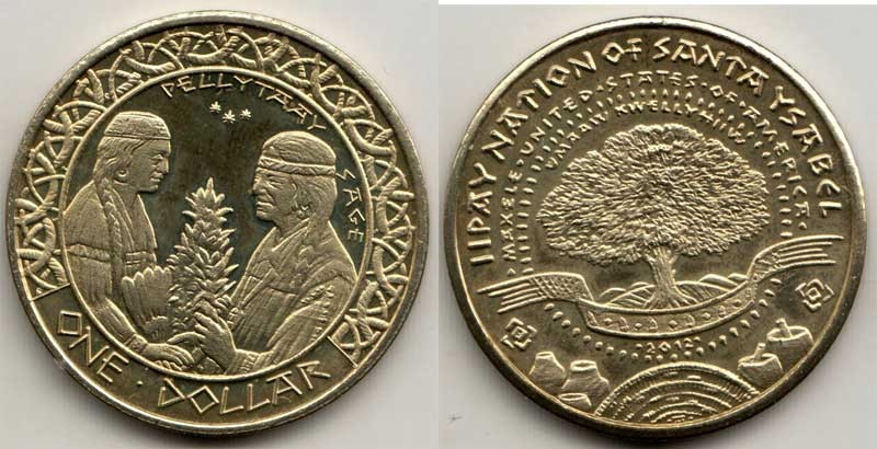 Монетовидный жетон США 1 доллар 2012 год серия 