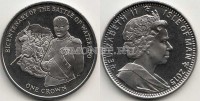 монета Остров Мэн 1 крона 2015 год 200-летие Битвы при Ватерлоо — Наполеон