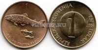монета Словения 1 толар 2004 год рыба