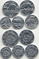 Катанга набор из 5-ти монет 2017 год