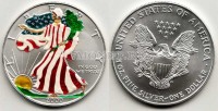 монета США 1 доллар 2000 год эмаль Шагающая Свобода