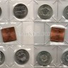 ГДР годовой набор из 4-х монет 5 марок и жетона 1987А год 750 лет Берлину