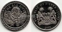 монета Cьерра-Леоне 1 доллар 2001 год большая пятерка