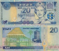 бона Фиджи 20 долларов 2002 год