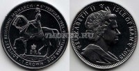 монета Остров Мэн 1 крона 2015 год Долгоцарствующая монархия