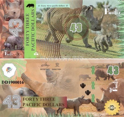 бона Тихий океан 43 доллара 2019 год Носорог