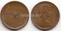 монета Канада 1 цент 1967 год 100 лет Конфедерации