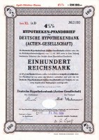 Германия Облигация Ипотека 4,5 % 100 Gm 1939