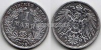 монета Германия 1 марка 1906D год Вильгельм I