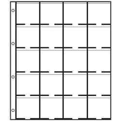 лист для 20 монет в холдерах, карманы с обратной стороны, формат Grande и Vario G, Россия