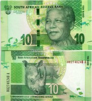 бона Южная Африка 10 рандов 2012 год