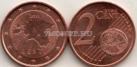 монета Эстония 2 евроцента 2011 год