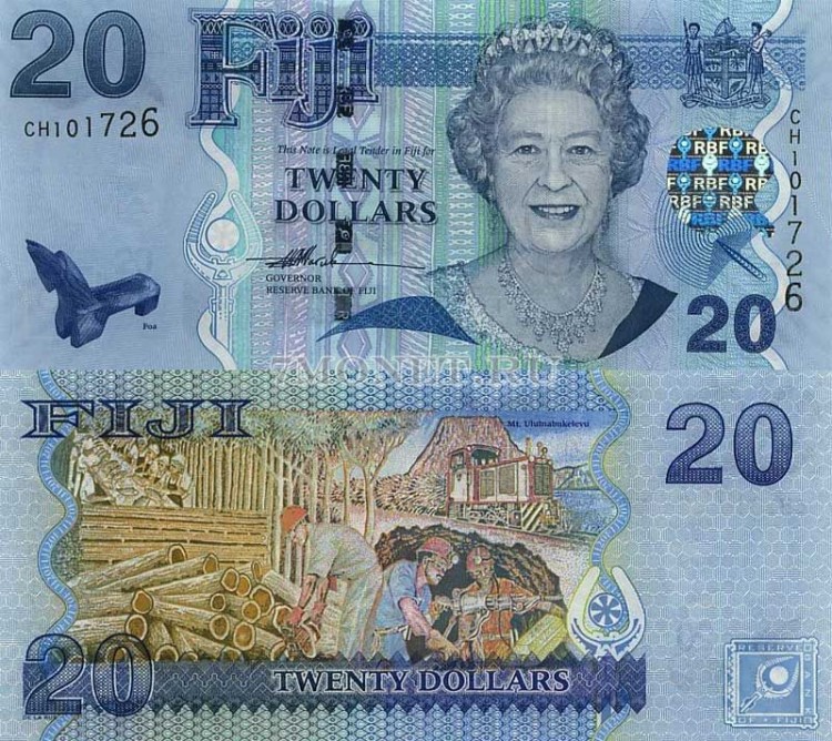 бона Фиджи 20 долларов 2007 год