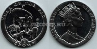 монета Остров Мэн 1 крона 1995 год свиньи