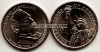США 1 доллар 2012Р год Гровер Кливленд 24-й президент США