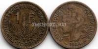 монета Того 1 франк 1924 год