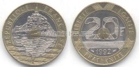 монета Франция 20 франков 1992,1993 год