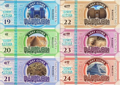 Набор из 6-ти бон Вавилон 2016 год