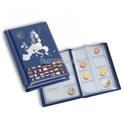 карманный альбом для монет евро