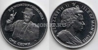 монета Остров Мэн 1 крона 2015 год Сэр Уинстон Черчилль