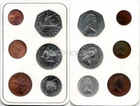 Остров Мэн набор из 6-ти монет1978 год в упаковке