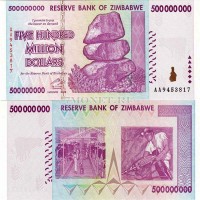 бона Зимбабве 500 миллионов долларов 2008 год