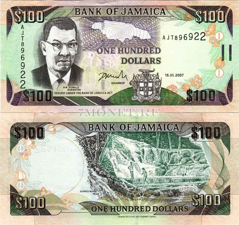 бона Ямайка 100 долларов 2003-2012 год