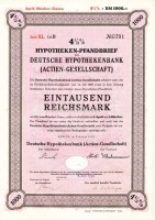 Германия Облигация Ипотека 4,5 % 1000 Gm 1939