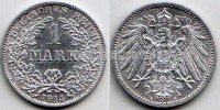 монета Германия 1 марка 1914A год Вильгельм I