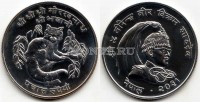 монета Непал 50 рупий 1974 год Красная панда