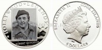 монета Острова Кука 5 долларов 2012 год серия "Легенды Голливуда" - Роберт Митчем, PROOF