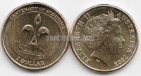 монета Австралия 1 доллар 2008 год