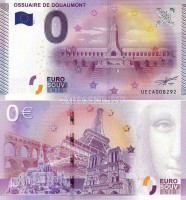 0 евро 2015 год сувенирная банкнота. Форт Дуомон