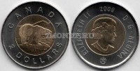 монета Канада 2 доллара 2009 год белый медведь