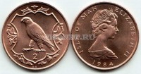 монета Остров Мэн 2 пенса 1984 год