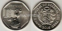 монета Перу 1 новый соль 2015 год Керамика Викус