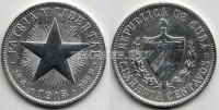 монета Куба 40 сентаво 1915 год