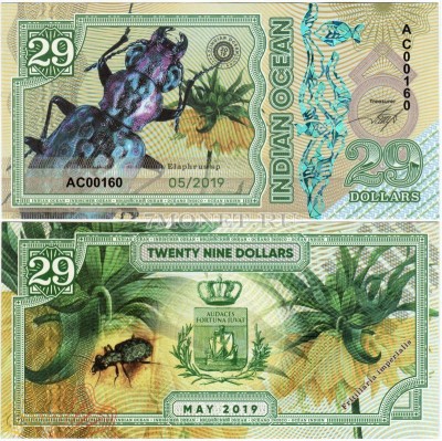 бона Индийский океан 29 долларов 2019 год Elaphrus